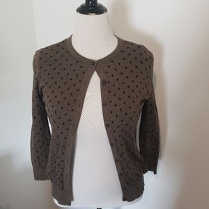 Loft Polka Dot Cardigan